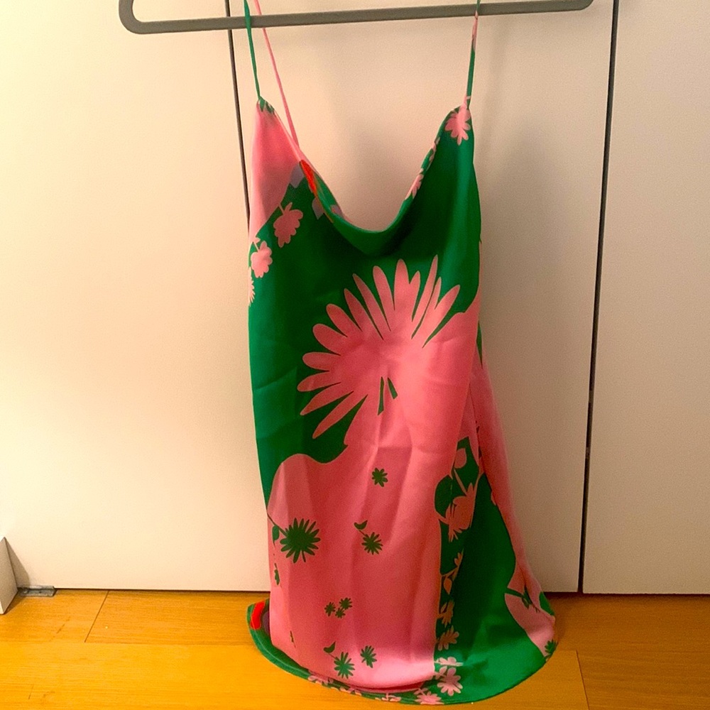 Zara floral Scoop neck dress